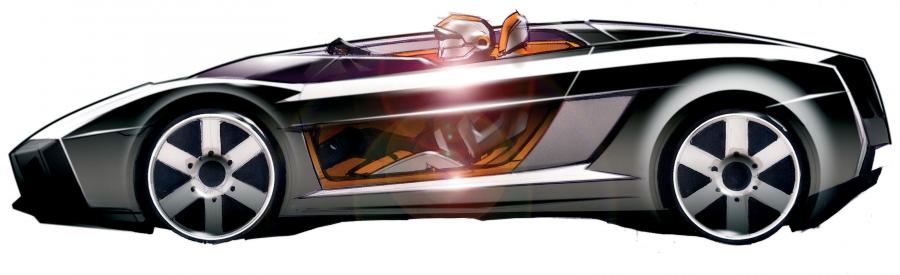 Эскиз Lamborghini Concept S 2005 года  (фото 38 из 46)